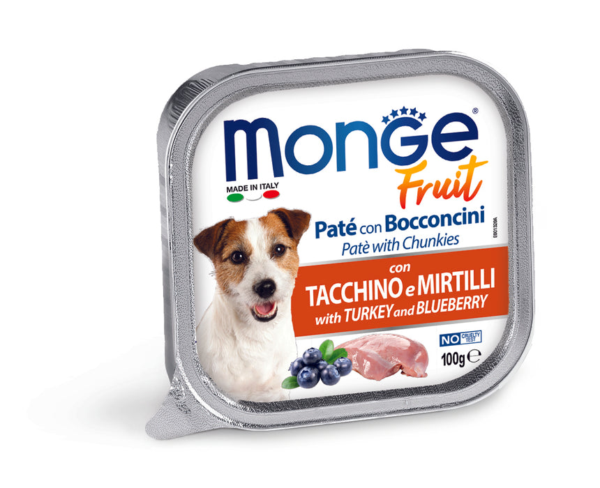 Monge Fruit Paté and Chunkies with Turkey & Buleberry 100g