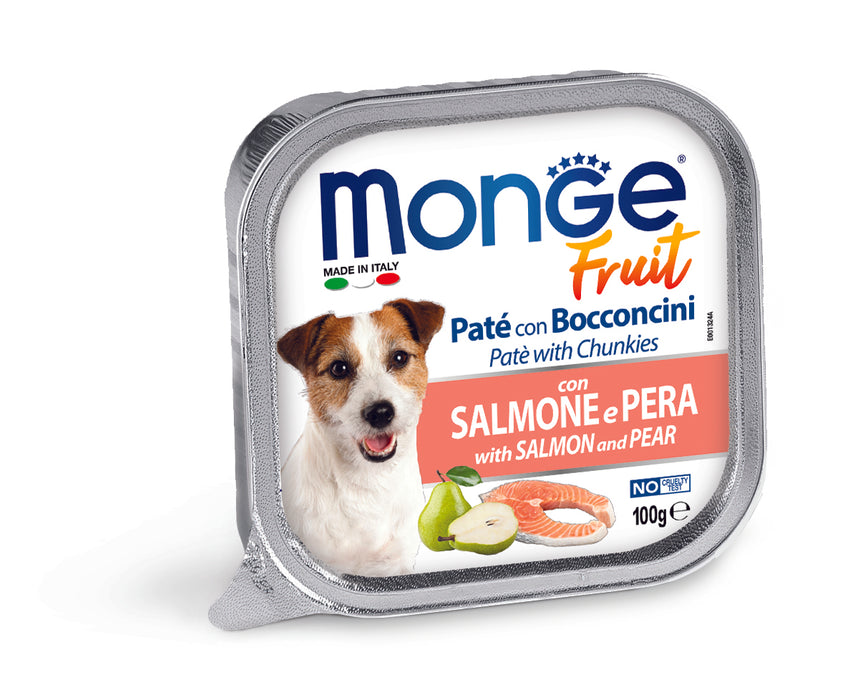 Monge Fruit Paté and Chunkies with Salmon & Pear 100g
