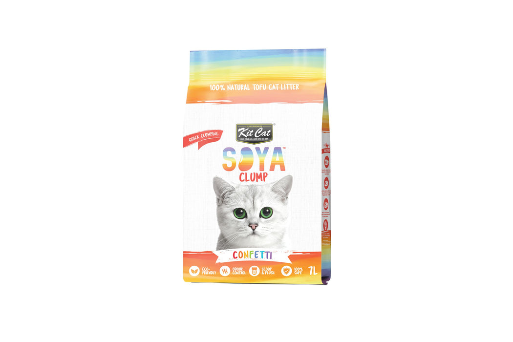 Kit Cat Soya Clump Confetti Cat Litter 7L