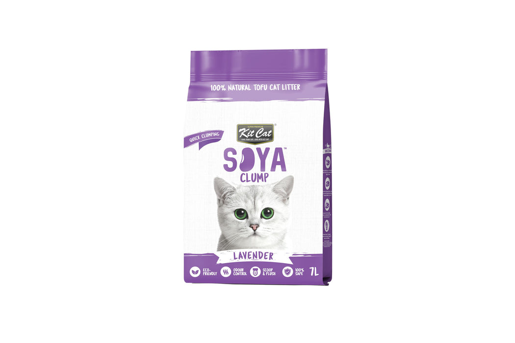 Kit Cat Soya Clump Lavender Cat Litter 7L