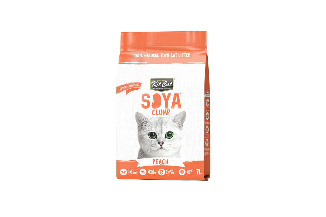Kit Cat Soya Clump Peach Cat Litter 7L