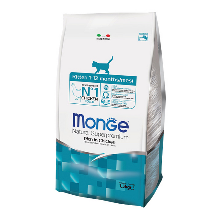 Monge Natural Superpremium Kitten Dry Cat Food 1.5kg