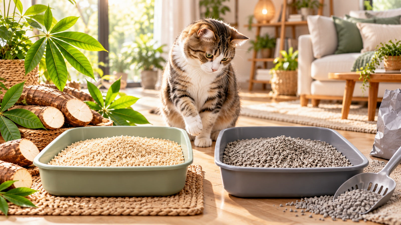 Cassava vs Tofu cat litter comparison for Singapore HDB homes