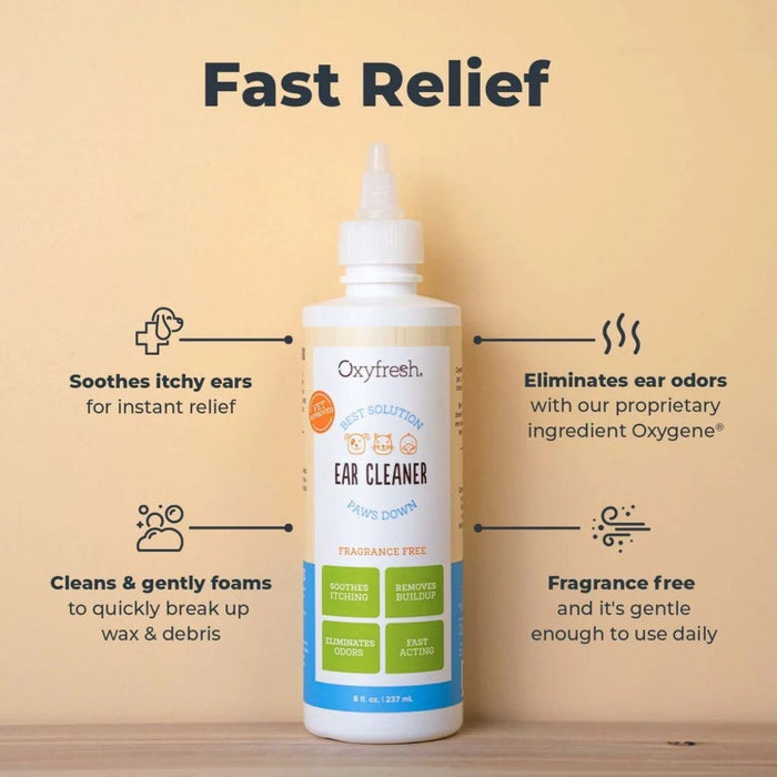 Oxyfresh Pet Ear Cleaner Advanced for Dogs & Cats 1oz/30ml