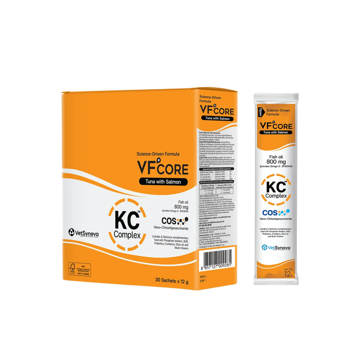 [KC Complex] VetSynova VF+Core Cat Lickable Supplement Tuna with Salmon 30 sachets x 12g
