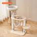 Maru 104cm solid wood cat condo tower with fabric hammock