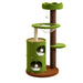 132cm Forest Castle solid wood cat climbing tree house with scratching post