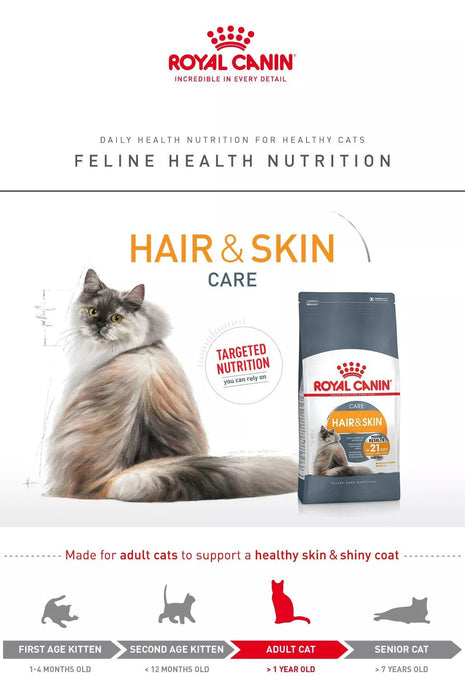 Royal Canin Hair & Skin Dry Cat Food 2kg