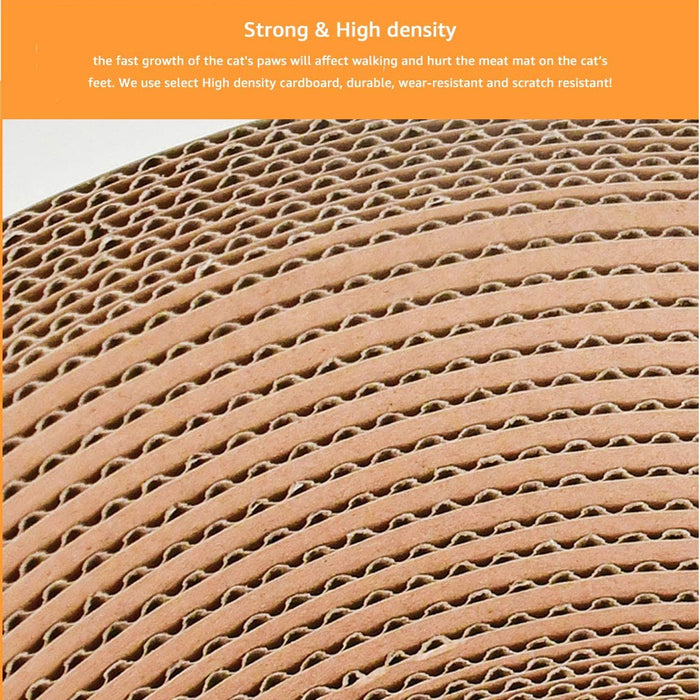 58cm Oval Shape Cat Scratching Board & Bowl Bed Pet Scratcher