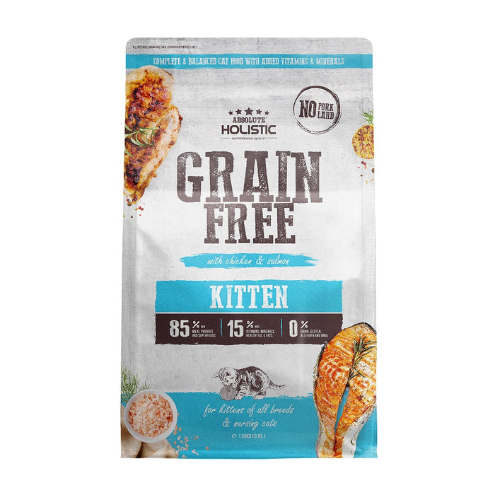 Absolute Holistic Grain Free Dry Cat Food - Kitten 3lbs