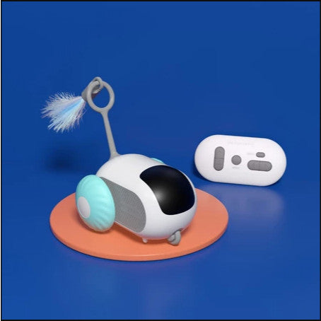 Petgravity Pet Toy Interactive Car with Remote Blue