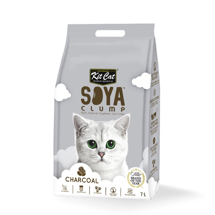 [OLD] Kit Cat Soya Clump Charcoal Cat Litter 7L