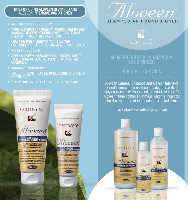 Dermcare Aloveen Oatmeal Intensive Shampoo 1L - Neko.SG