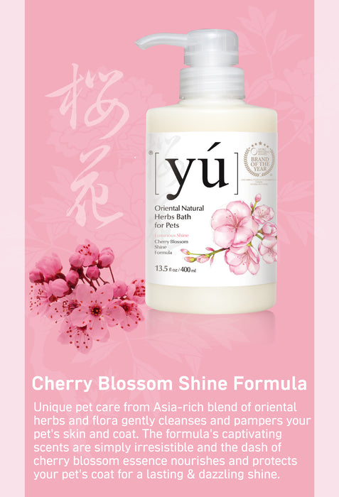 YU Herbs Cherry Blossom Shine Shampoo 400ml