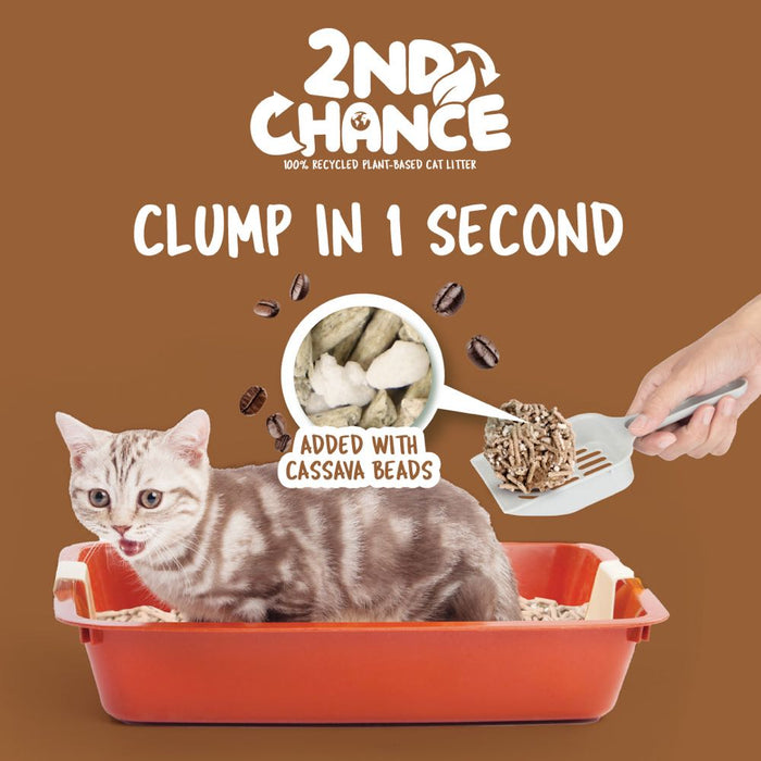 Kit Cat 2nd Chance Coffee Beans Cat Litter 2.5kg x 6