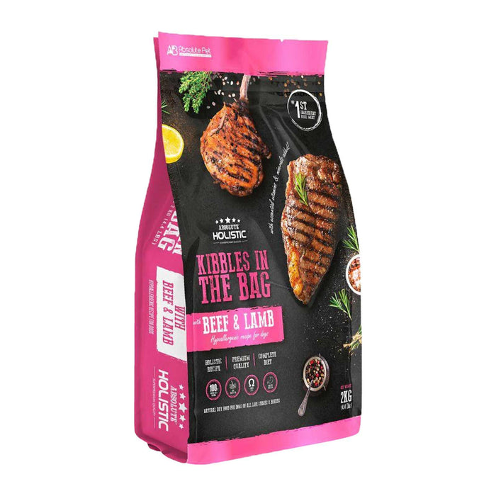 Absolute Holistic Kibbles In The Bag Beef & Lamb 2kg