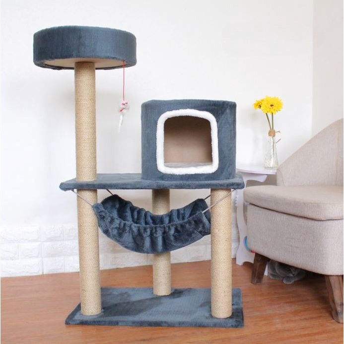 100cm Cat Condo Small Condo for Kitten Small Cat (Grey)