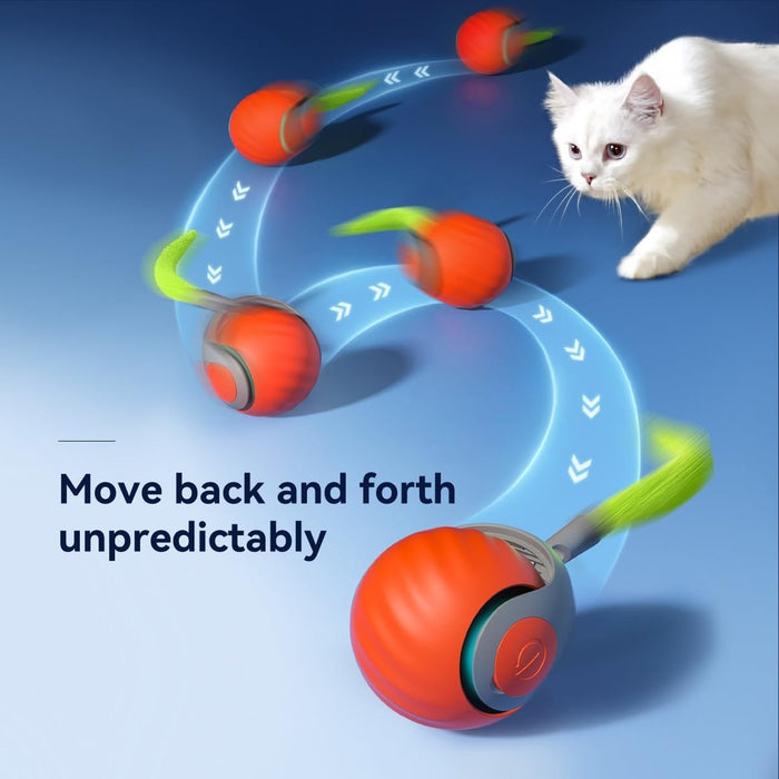 Petgravity Speedy Sprint Ball Toy for Cat (Blue)
