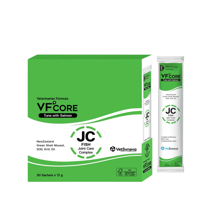 [JC Fish Joint Care Complex] VetSynova VF+Core Cat Lickable Supplement Tuna with Salmon 30 sachets x 12g