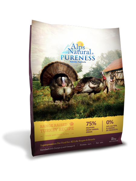 Alps Natural Pureness Holistic Turkey Dry Dog Food 2kg