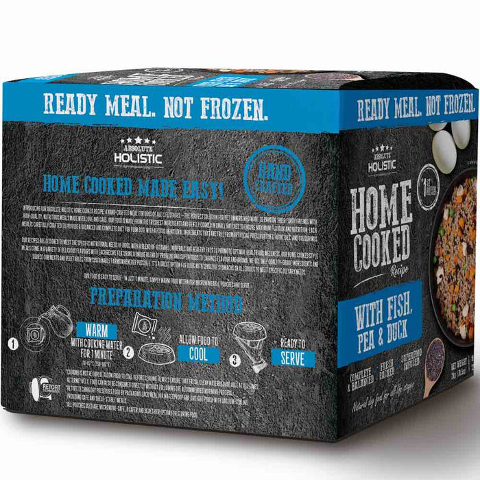 Absolute Holistic Home Cooked Recipe Fish, Peas & Duck Wet Dog Food 2kg