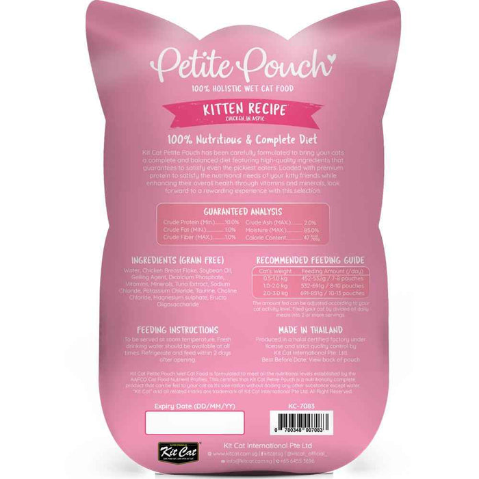 Kit Cat Petite Pouch - Kitten Chicken In Aspic 70g