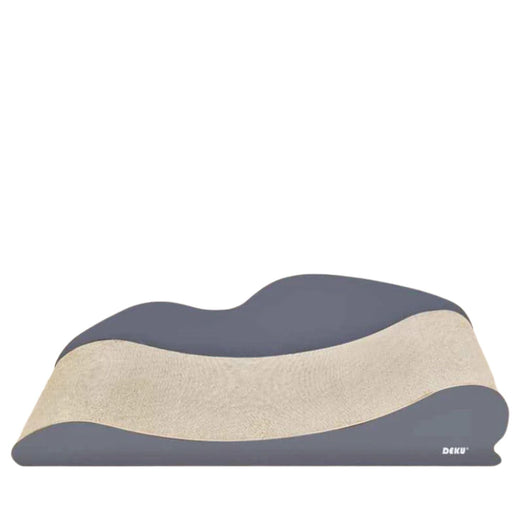 80 cm Grey Wood Cat Lounger & Scratch Bed with Built‑In Scratch Board - Neko.sg