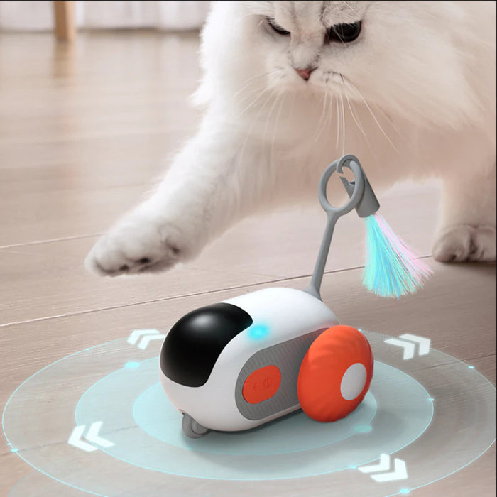 Petgravity Pet Toy Interactive Car with Remote Blue