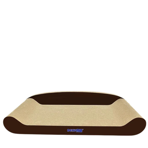 83cm Brown Cat Scratch Board - Durable Recyclable Cardboard with Catnip - Neko.SG