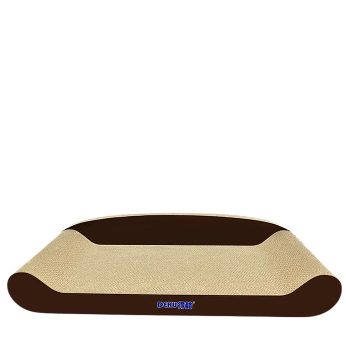 83cm Brown Cat Scratch Board - Durable Recyclable Cardboard with Catnip - Neko.SG