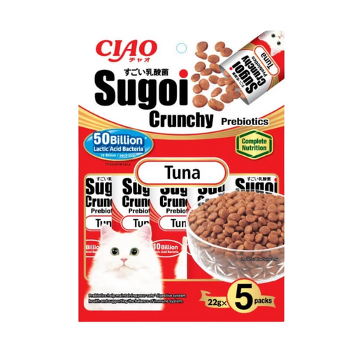 CIAO Sugoi Crunchy Flavor Plus Prebiotics 22g x 5packs - Neko.SG
