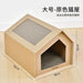Cat Scratcher Cardboard Cat House Scratching Post - L Size packaging and full view