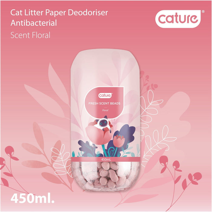 Cature Fresh Scent Deodoriser Beads Floral 450ml