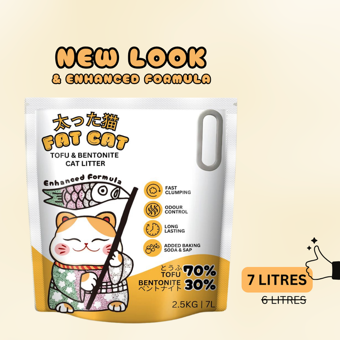 Fat Cat Tofu & Bentonite Rainbow Sprinkles Cat Litter 2.5kg | 7L