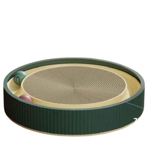Interactive Cat Scratching Board with Ball & Scratch Bowl (Green/XL)