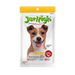 JerHigh Chicken Liver Stick dog treat package with a Jack Russell Terrier on a white background
