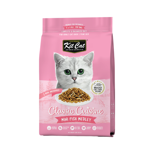 Kit Cat Premium Mini Fish Medley Dry Cat Food 5kg