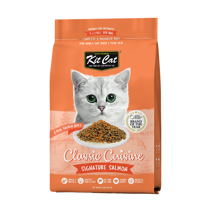 Kit Cat Premium Signature Salmon Dry Cat Food 5kg