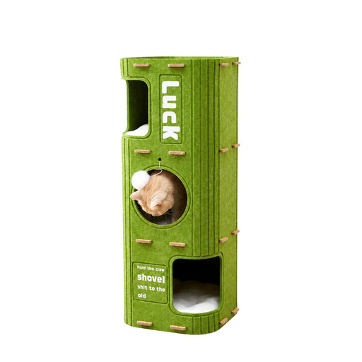 Matcha Square 3-layer cat house