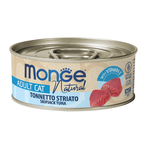 Monge Cat Natural Skipjack Tuna 80g can
