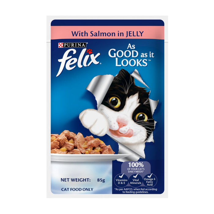 Purina Felix Salmon in Jelly 85g
