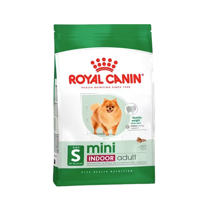 Royal Canin Mini Indoor Adult Dry Dog Food 3kg – Tailored nutrition for small indoor adult dogs, supports digestion and coat health