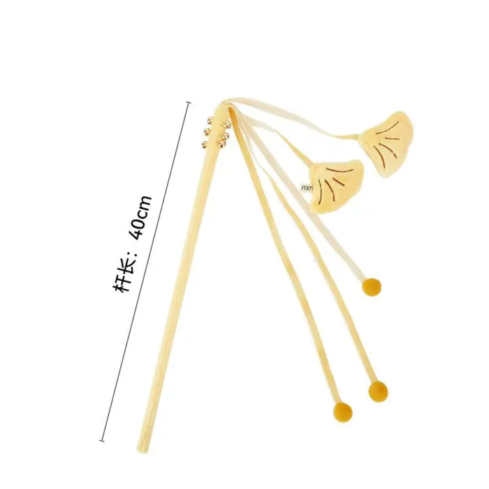 Fukumaru Colourful Cat Teaser Good Quality Last Long Cat Toys - Yellow 40cm