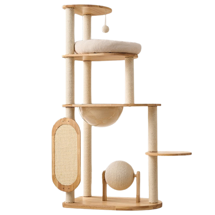 127cm Nova Signature Solid Wood Modular Cat Frame & Tower