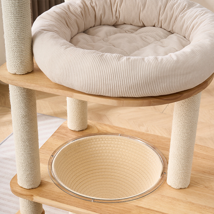 127cm Nova Signature Solid Wood Modular Cat Frame & Tower