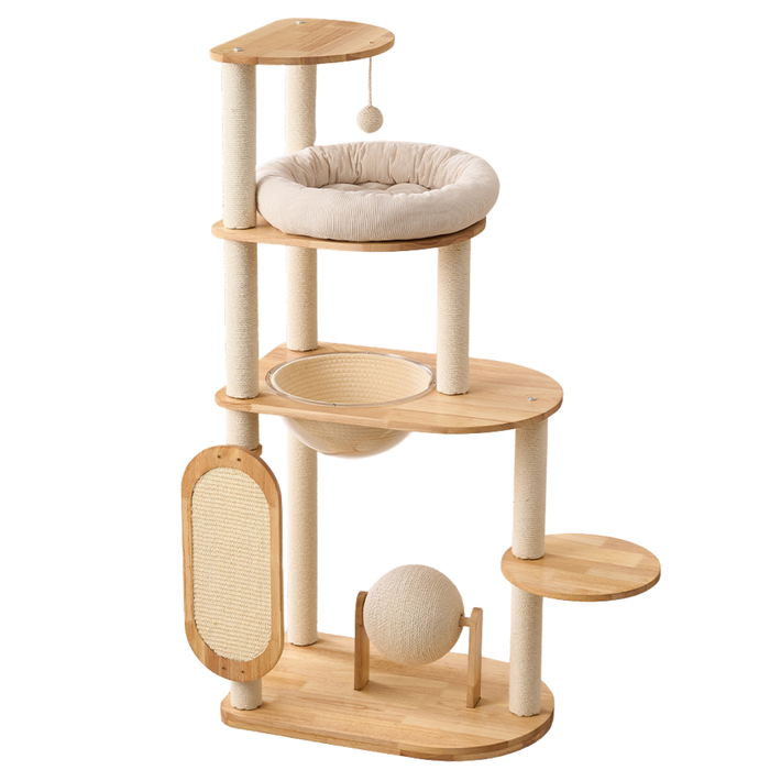 127cm Nova Signature Solid Wood Modular Cat Frame & Tower
