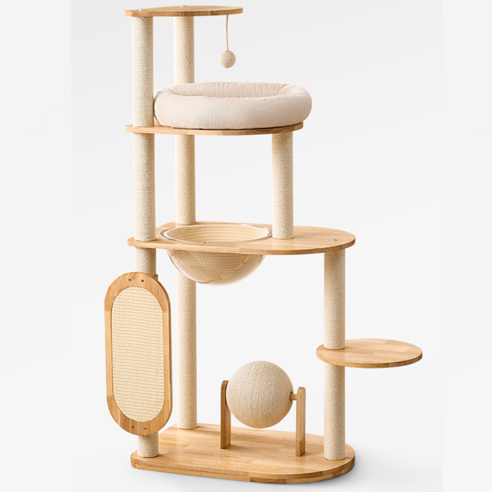 127cm Nova Signature Solid Wood Modular Cat Frame & Tower