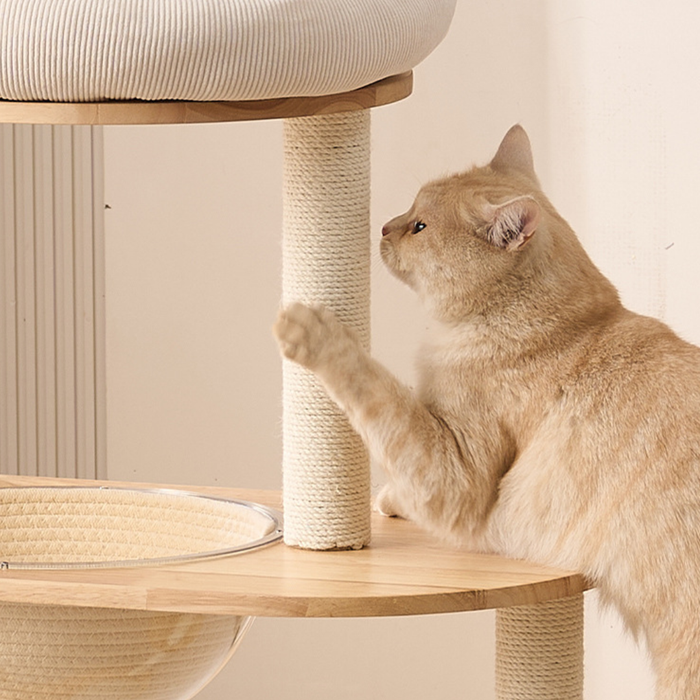 127cm Nova Signature Solid Wood Modular Cat Frame & Tower