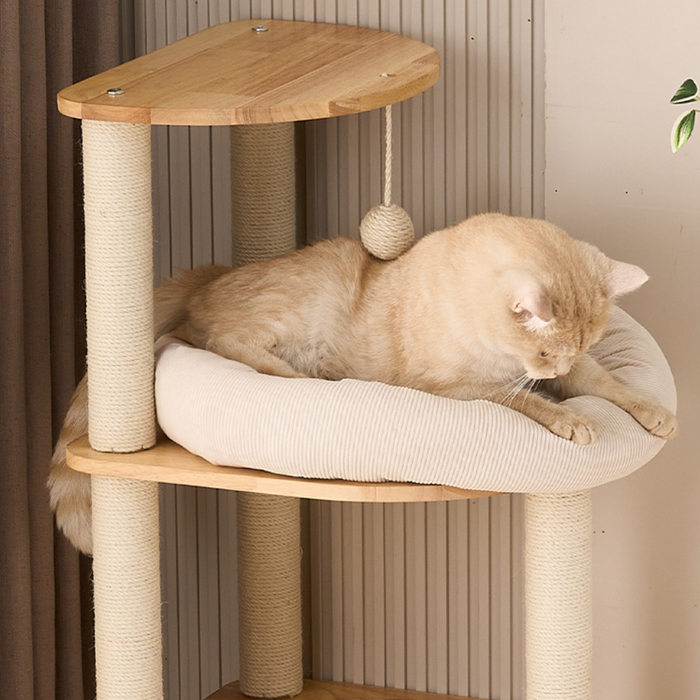 127cm Nova Signature Solid Wood Modular Cat Frame & Tower
