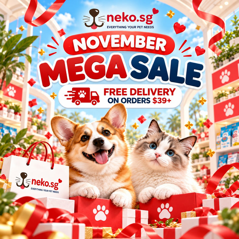 Neko.sg November Mega Sale mobile banner with free delivery on orders above $39 Singapore